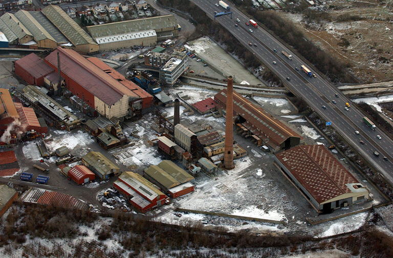 Aerial View Of Imi James Bridge Copper Works In Darlaston Road Walsall